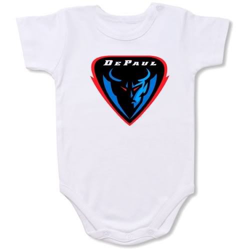 DePaul Blue Demons Baby Bodysuit Creeper #02